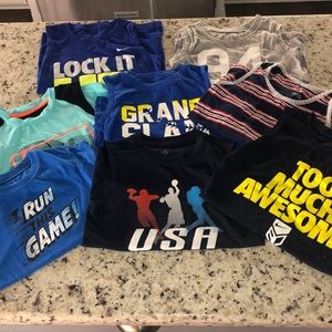 Bundle of 8 boys tank tops